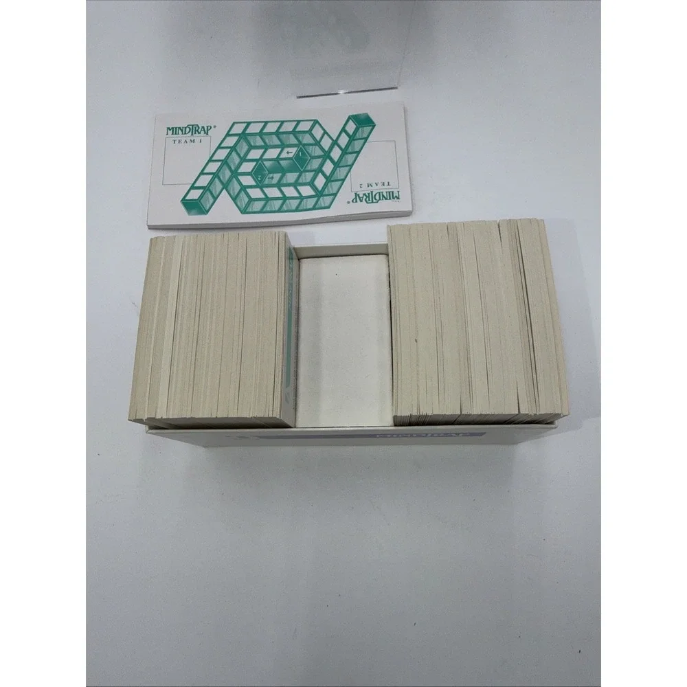 Mindtrap Board Game 1996 Pressman Puzzles Mysteries Open Complete‎